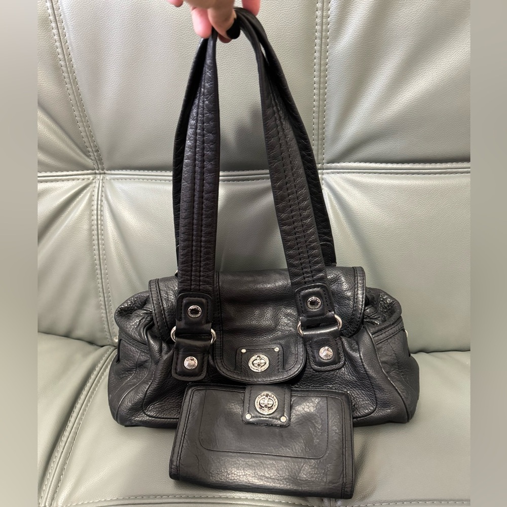 Marc Jacobs Black Satchel with Wallet